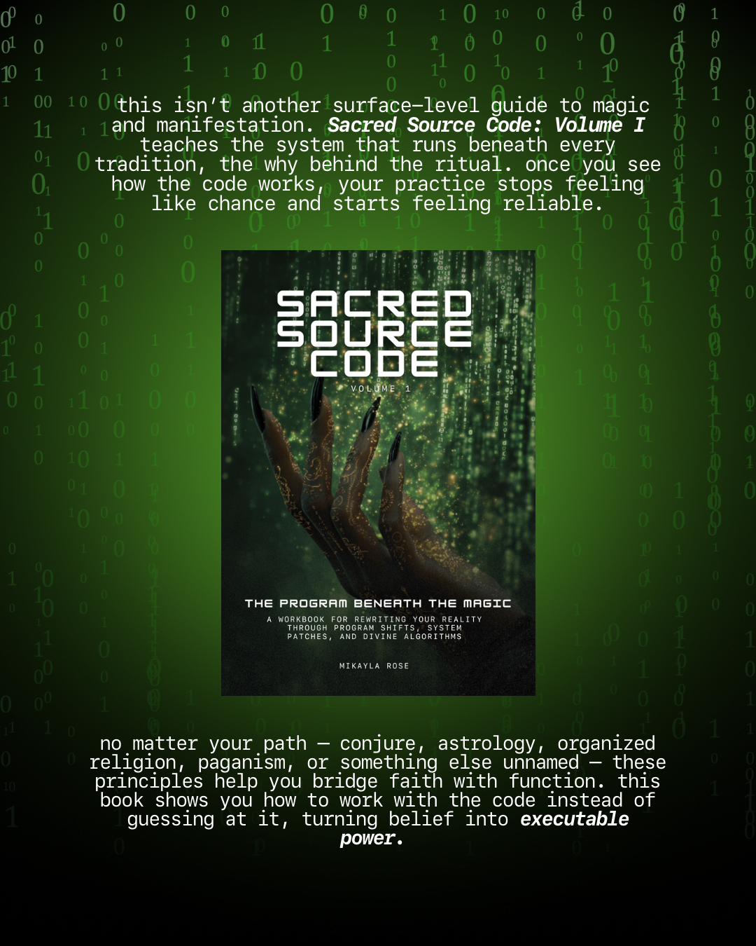 Sacred Source Code V1: The Program Beneath The Magic